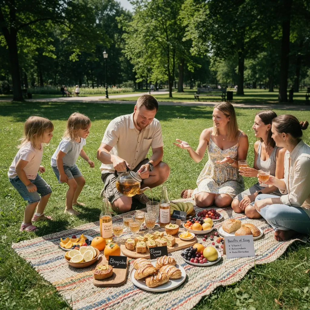 Širdies sveikatos simbolika su etrog vaisiais ir žaluma