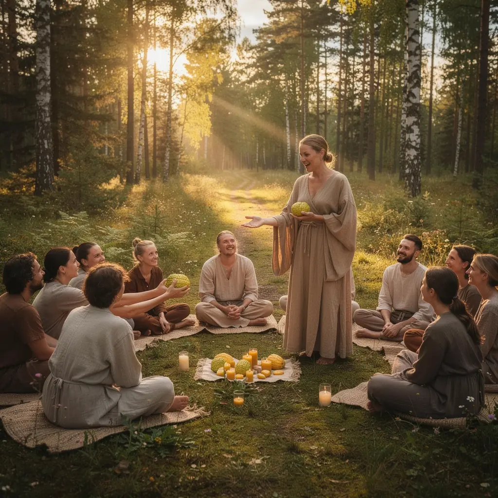 Etrog vaisių pjaustymas, simbolizuojantis širdies palaiminimą
